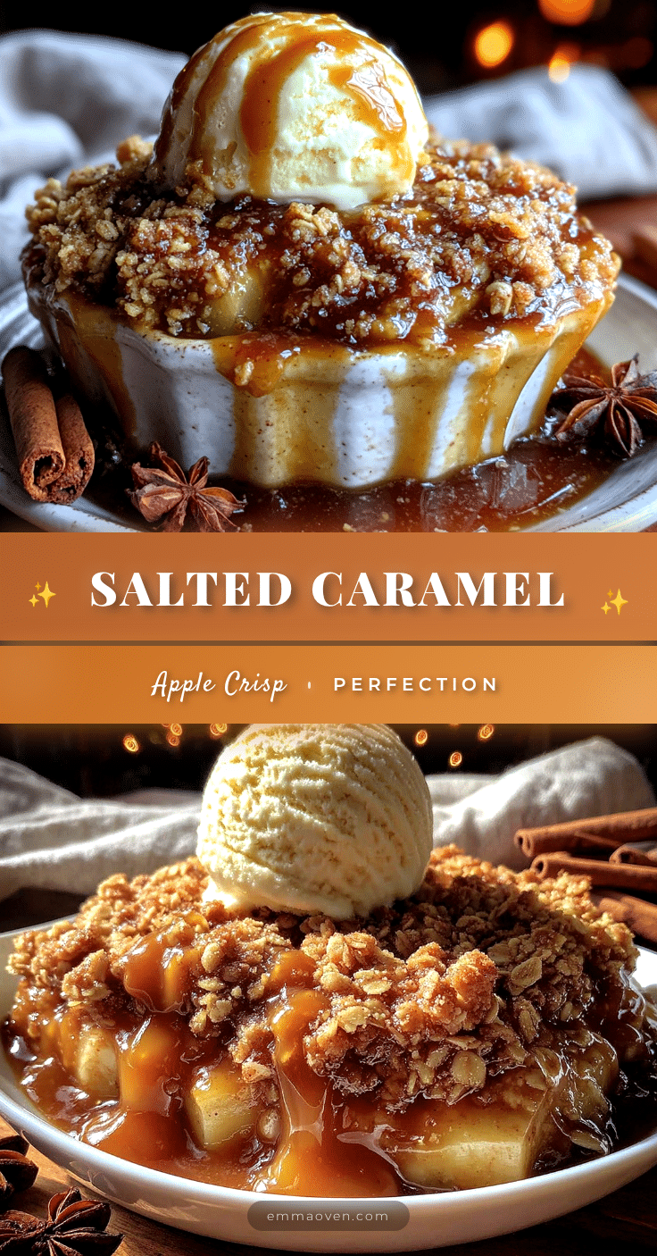 salted caramel apple crisp recipe