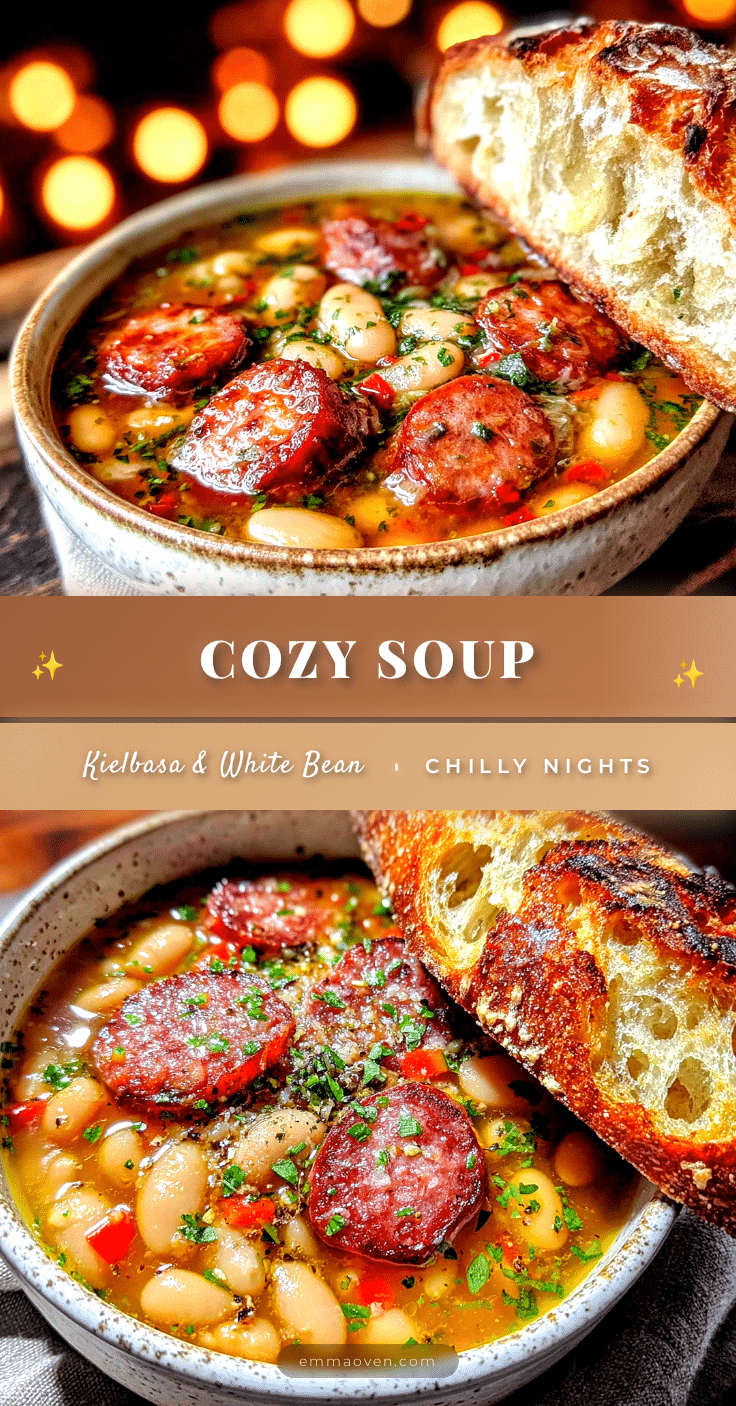 cozy kielbasa and white bean soup recipe